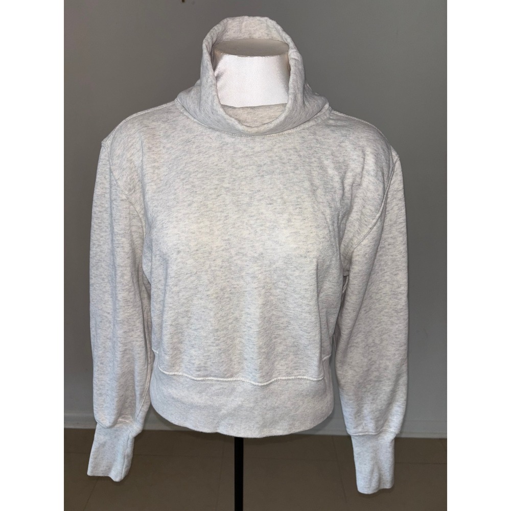 Abercrombie & Fitch Soft A&F Collection Gray Funnel Neck Sweatshirt XS